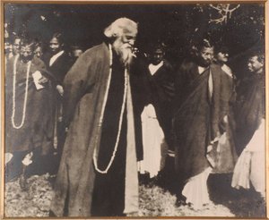 Rabindranath Tagore in Santiniketan
