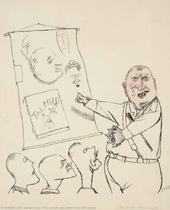 The Lecture (aka Letter To An Anti-semite) — George Grosz