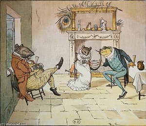 Pray, Mr Frog, Will You Give Us A Song — Randolph Caldecott
