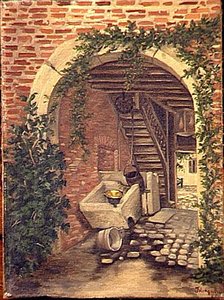Vue D'une Entrée De Ferme — Magnin Jeanne