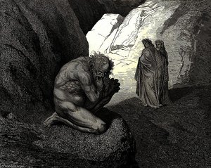Curs_d wolf thy fury inward on thyself prey and consume thee