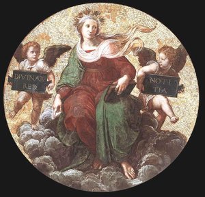 Theology (ceiling Tondo) (stanza Della Segnatura) — Raphael, High Renaissance