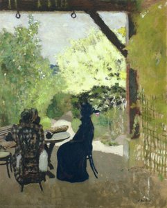 Under The Portico — Jean-édouard Vuillard
