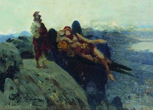 Temptation Of Christ — Ilya Yefimovich Repin, Romanticism