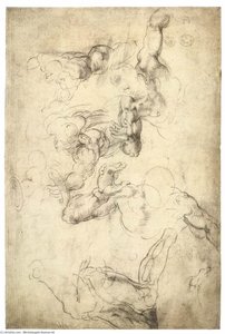 Bust Of A Young Man (recto) — Michelangelo Buonarroti, High Renaissance