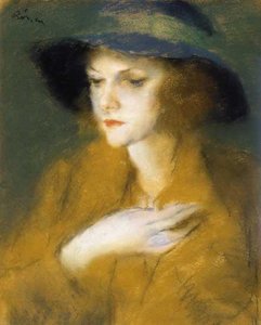 Young Girl With Blue Ring — József Rippl-rónai