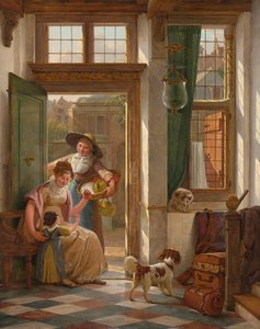 A Cherry Vendor At The Door, Abraham Van Strij (i), 1816 — Abraham Van Strij