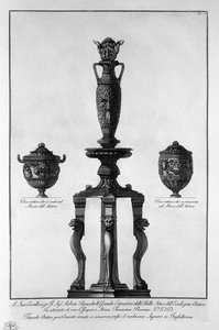 A Tripod And Two Vessels — Giovanni Battista Piranesi, Baroque