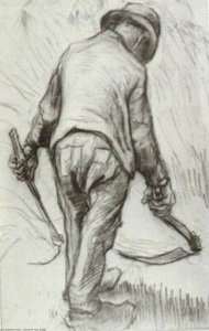 Peasant With Sickle, Seen From The Back — Vincent Willem Van Gogh