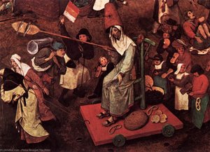 The Fight Between Carnival And Lent (detail) — Pieter Bruegel The Elder, Northern Renaissance