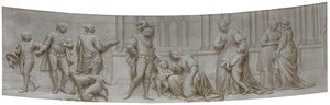 Elizabeth Woodville, Later Queen, the Widow of Sir John Grey, Imploring King Edward IV to Restore Her Husband's Lands (after Angelica Kauffman)