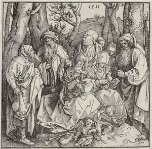 The Holy Kinship And Two Musical Angels — Albrecht Dürer