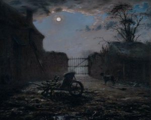Farmyard By Moonlight — Jean-françois Millet, Contemporary Realism