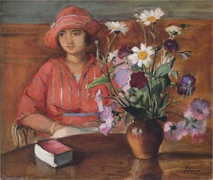 Young Girl With Flowers — Henri Lebasque