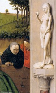 The Nativity (detail)2 — Petrus Christus, Early Netherlandish Painting