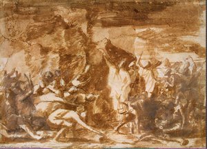 Moses Striking The Rock — Nicolas Poussin