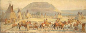 Blackfoot Camp Scene — Edwin Willard Deming