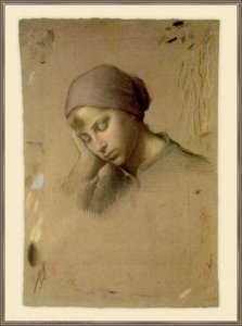 Head Of A Young Girl — Jean-françois Millet