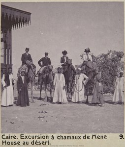 Going By Camel To Mena House Hotel — Fredrik Wilhelm Gustaf Von Geijer