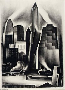 Lower Manhattan — Howard Cook