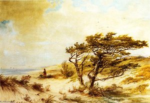 Looking Out To Sea — Edward Moran
