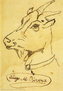 Head Of A Goat — Diego Rivera