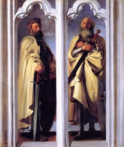 The Grand Masters Siegfried Von Feuchtwangen And Ludger Von Braunschweig (sketch) — Adolph Von Menzel