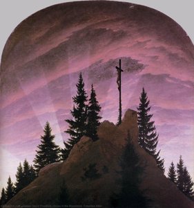 Cross In The Mountains (tetschen Altar) — Caspar David Friedrich