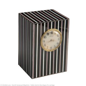 Table Clock In The Shape Of A Carriage — Henrik Immanuel Wigström, Louis Xvi Empire Neoclassical