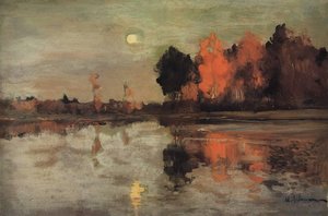 Twilight. Moon. — Isaak Ilyich Levitan