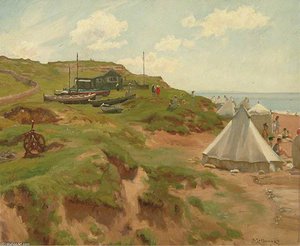 Beach Scene — Sir Alfred James Munnings