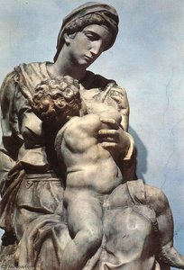 Medicis - Medici Madonna (detail) — Michelangelo Buonarroti, High Renaissance