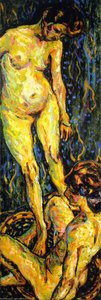 Nude Group Ii — Ernst Ludwig Kirchner, Expressionist Art