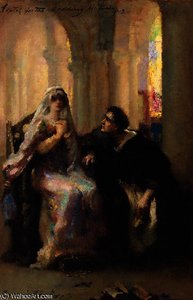 Ellen terry and henry irving in abelard and heloise