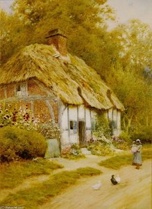 Watching The Ducks — Arthur Claude Strachan