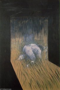 Man Kneeling In Grass, Private — Francis Bacon