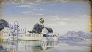 Jagniwas Palace, Udaipur. 'janr. 1879' — Marianne North, Impressionism