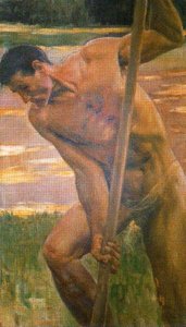 Male Nude. (study For''the Decalogue'') 1 — José Villegas Cordero, Contemporary Realism
