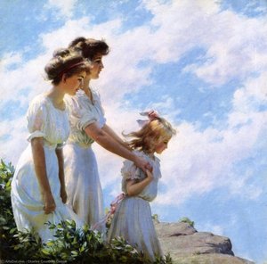 On The Cliff — Charles Courtney Curran