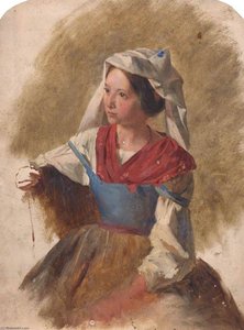 Woman In A Red And Blue Dress — Thomas Stuart Smith