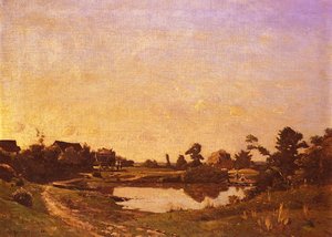 Midday In The Meadows — Henri-joseph Harpignies, Barbizon School
