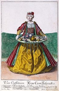 The Coffee Maker, C.1735 (coloured Engraving)