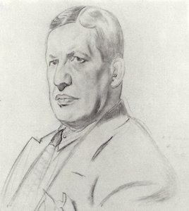 Portrait Of Nikolay Monakhov — Boris Mikhailovich Kustodiev, Contemporary Realism