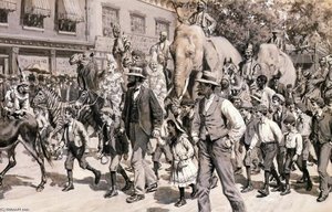 The Circus Is In Town — Arthur Burdett Frost