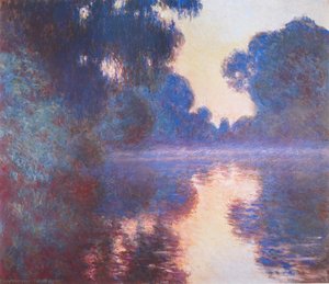 Misty Morning On The Seine In Bue — Claude Monet