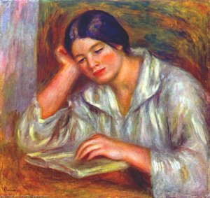 Woman In White — Pierre-auguste Renoir, Impressionism