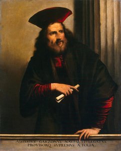 Portrait Of Aloysio Garzoni — Detto Pietro Della Vecchia Pietro Muttoni, Baroque Revival