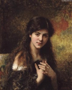 Dark Haired Beauty — Alexei Alexeievich Harlamoff