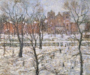 Stuyvesant Square In Winter — Ernest Lawson