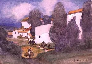 A Mediterranean Village — Alfred Edward East